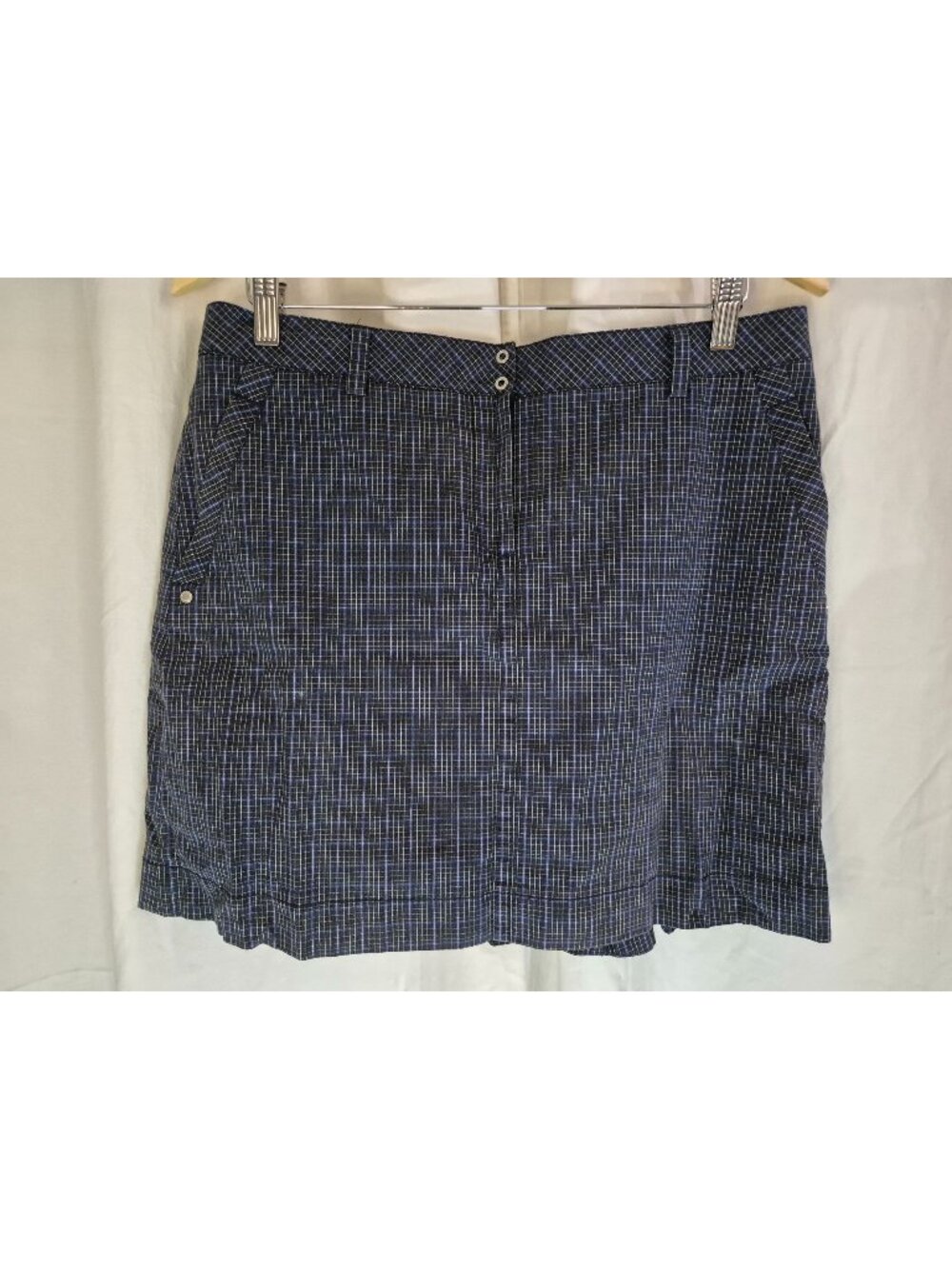 Annika Cutter & Buck 10 Blue Athleisure Outdoor Casual Comfort Travel Skort